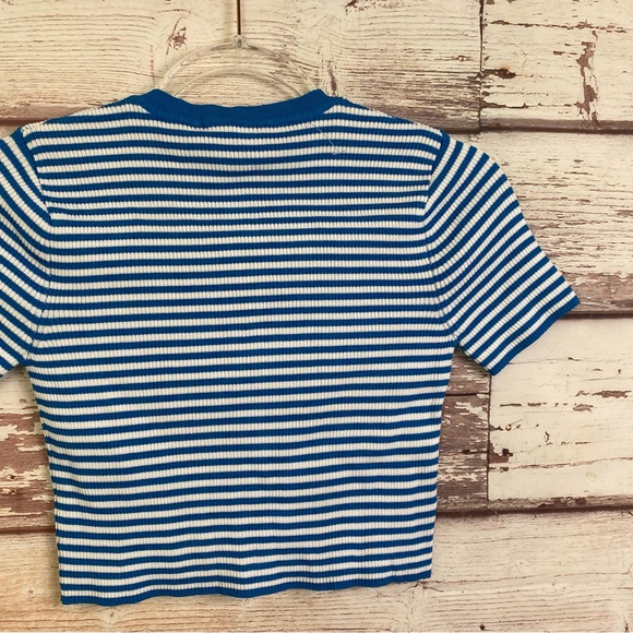 ZARA Knit Cropped Button Up Cardigan Sweater - Picture 8 of 11